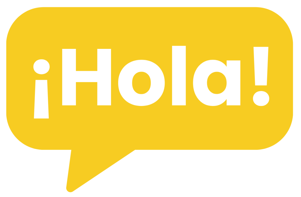 ¡Hola! speech bubble